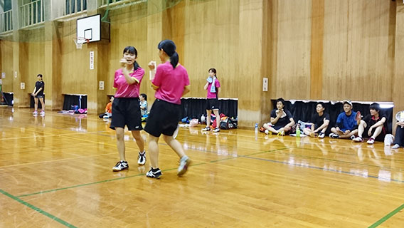 女子の部試合風景